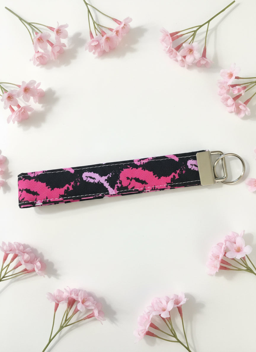 Breast Cancer Key Chain Wristlet
