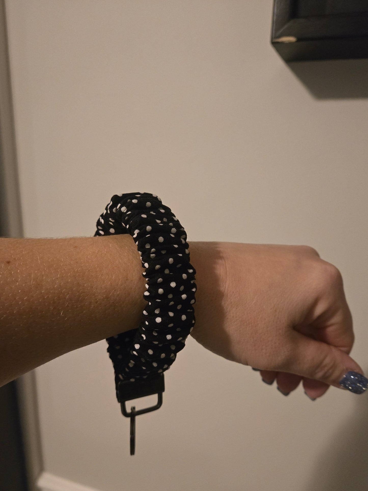 Black with White Polka Dots