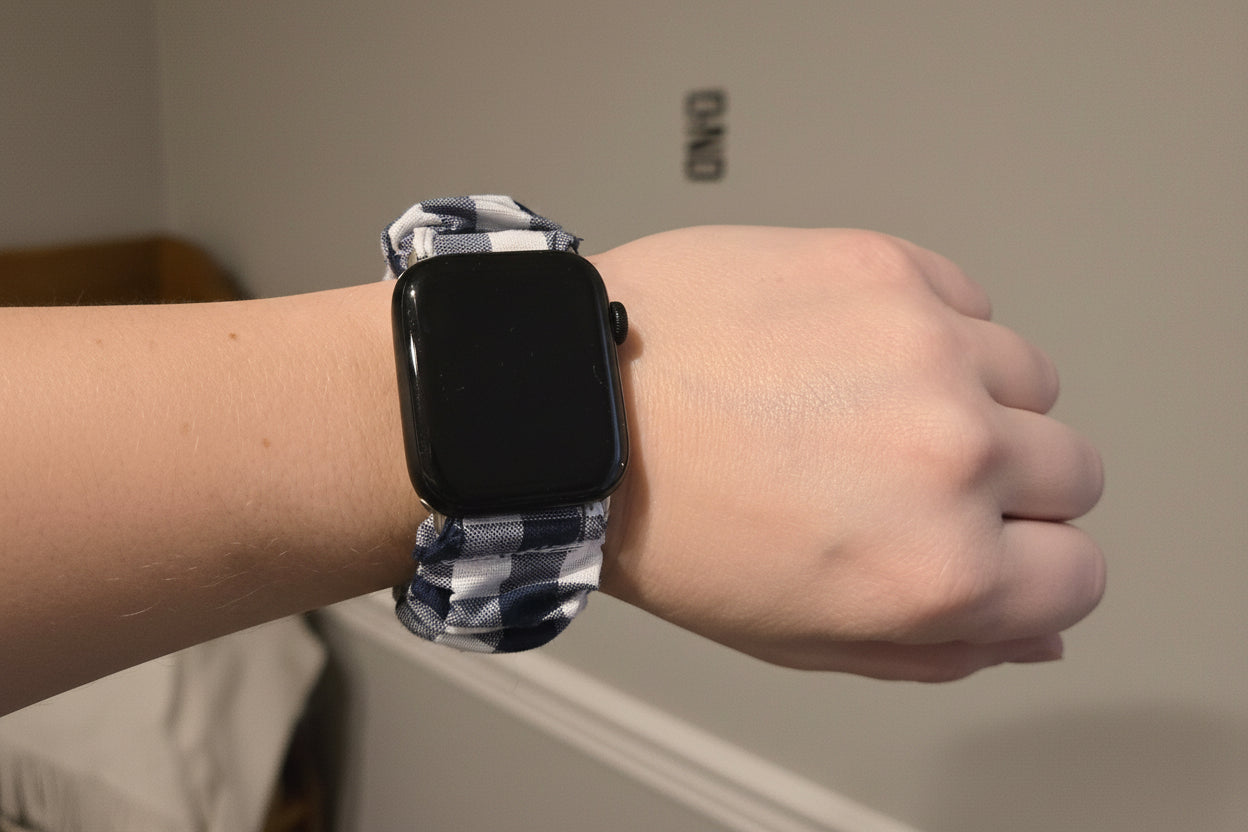 Navy/White Checkered