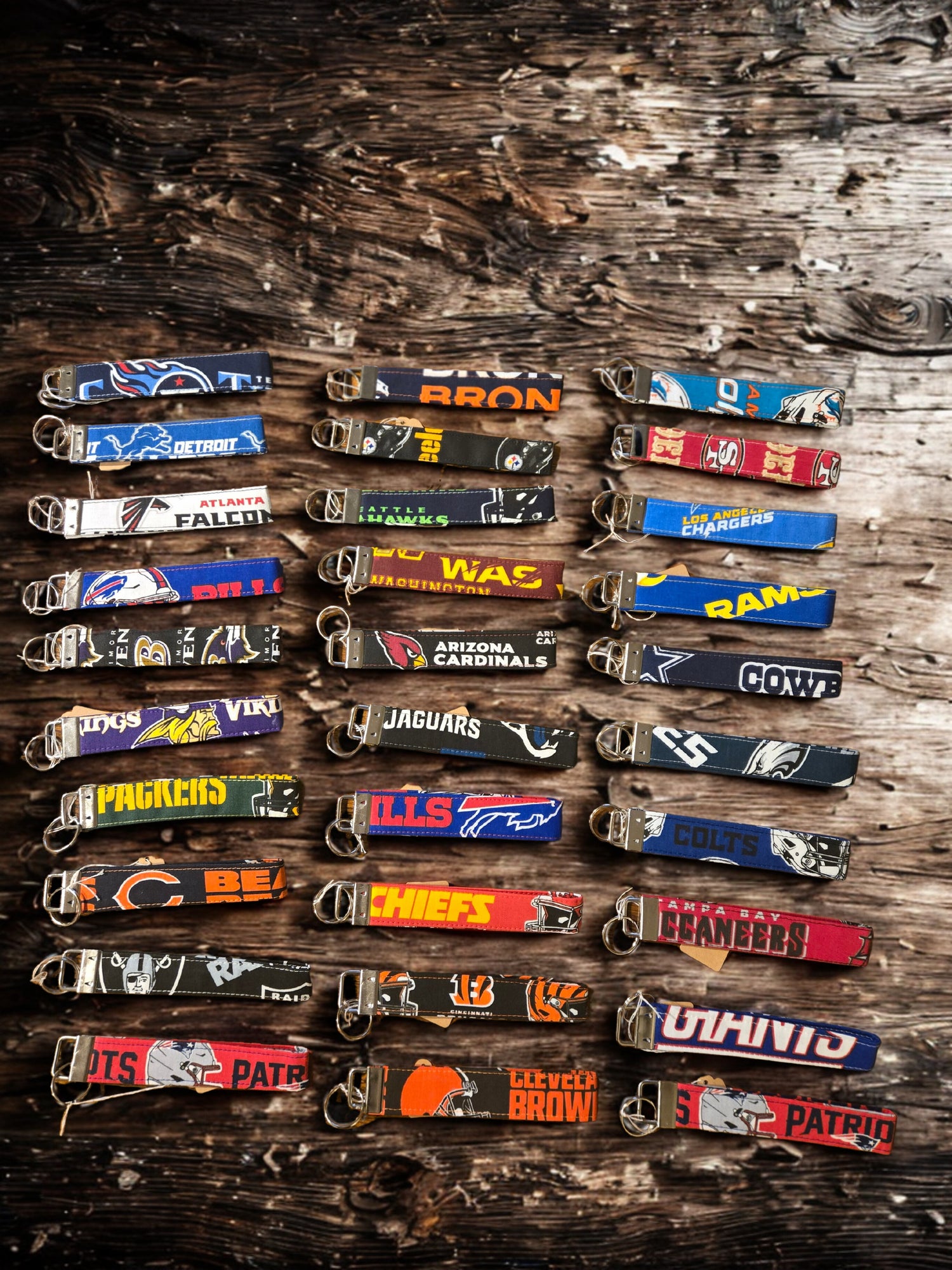 NFL Keychain Wristlets