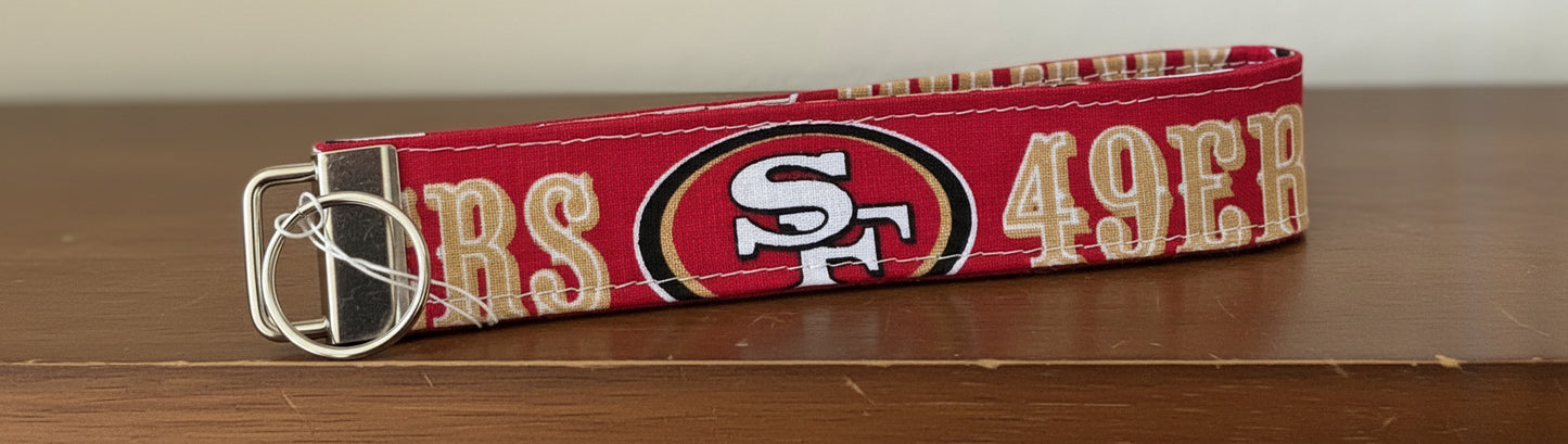 San Francisco 49ers Keychain Wristlet