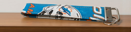 Miami Dolphins Keychain Wristlet