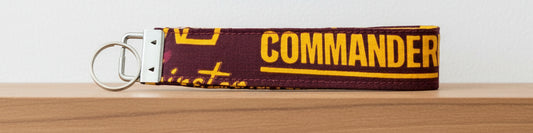 Washington Commanders Keychain Wristlet