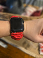red heart scrunchie watchband