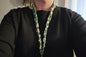 Green Clover Scrunchie Lanyard