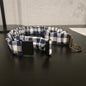 Navy/white checkered