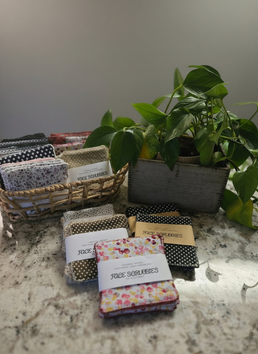 Cotton Face Scrubbies- Reusable makeup remover pads