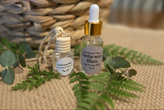 Cedarwood Blanc car freshie/diffuser refill 0.5oz (15 ml) bottle