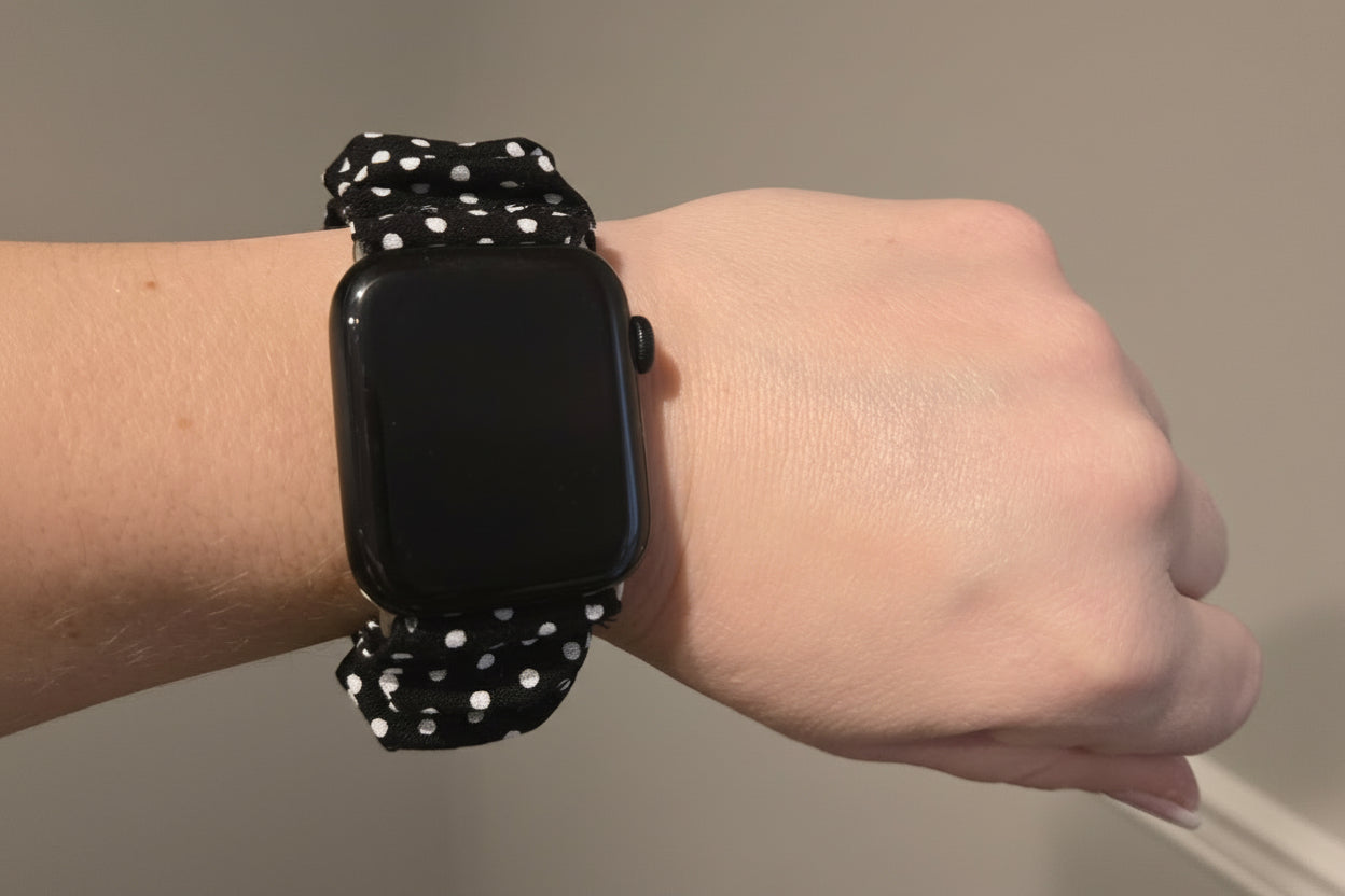 Black with Polka Dots